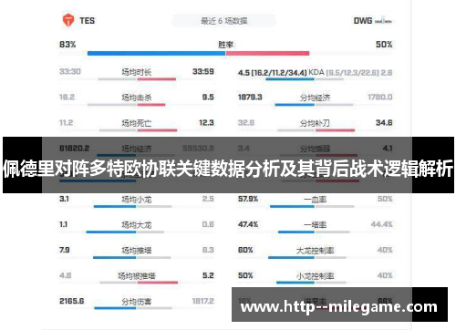 佩德里对阵多特欧协联关键数据分析及其背后战术逻辑解析